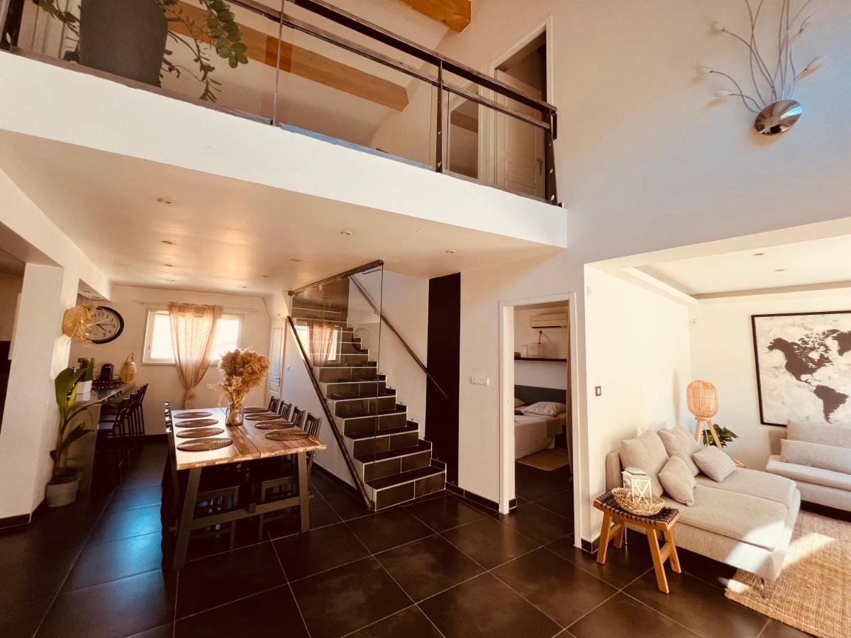 Maison De Village Ecusson - Logement Entier - 160M2 - 4Chambres - Centre Ville - Terrasse - Climatise 님 외부 사진
